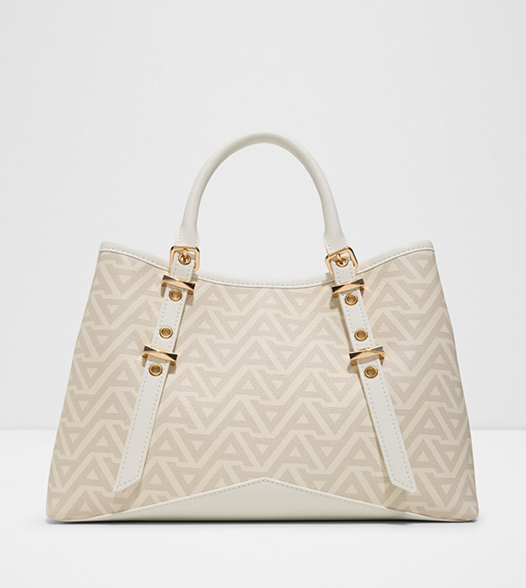 SCARLETTIA Monogram Patterned Satchel Bag