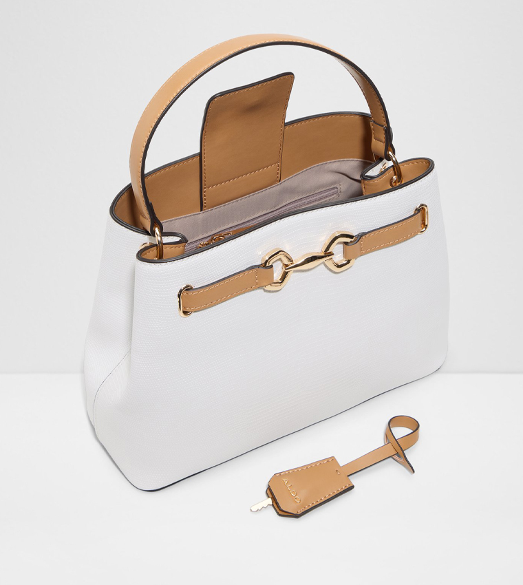 SELENIA Textured Top Handle Bag