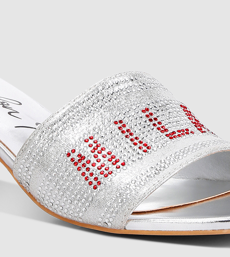 Milan Rhinestone Embellished Heeled Sandals