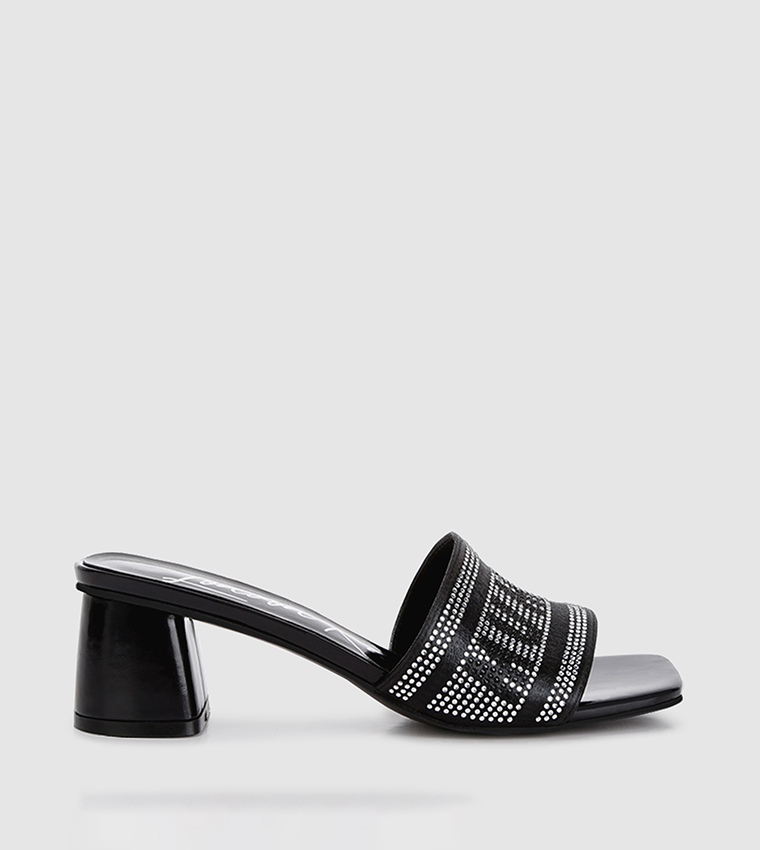 Mumbai Rhinestone Embellished Heeled Sandals