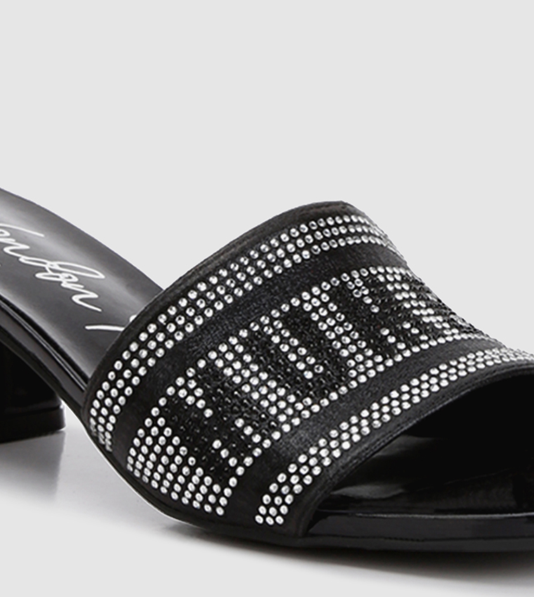Mumbai Rhinestone Embellished Heeled Sandals