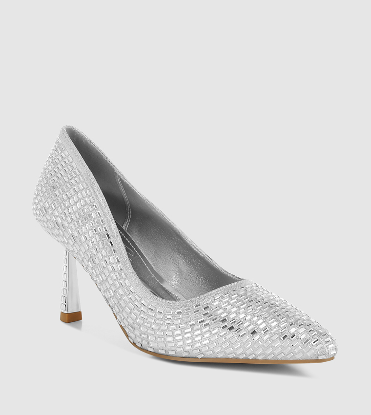 Embellished Pointed Toe Pumps
