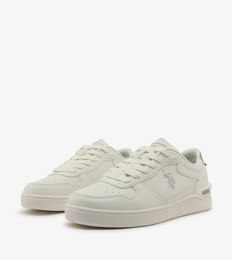 Logo Detail Lace Up Sneakers