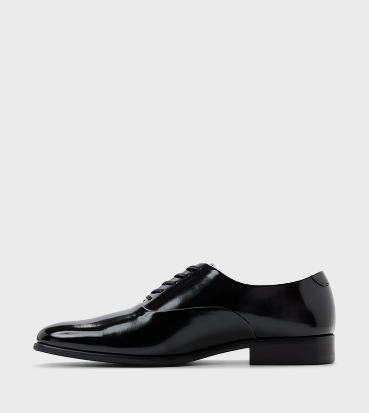 SINGLETON_H Glossy Lace Up Oxford Shoes