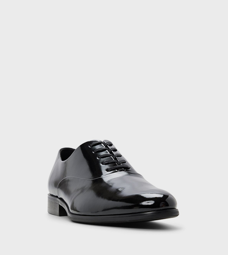 SINGLETON_H Glossy Lace Up Oxford Shoes
