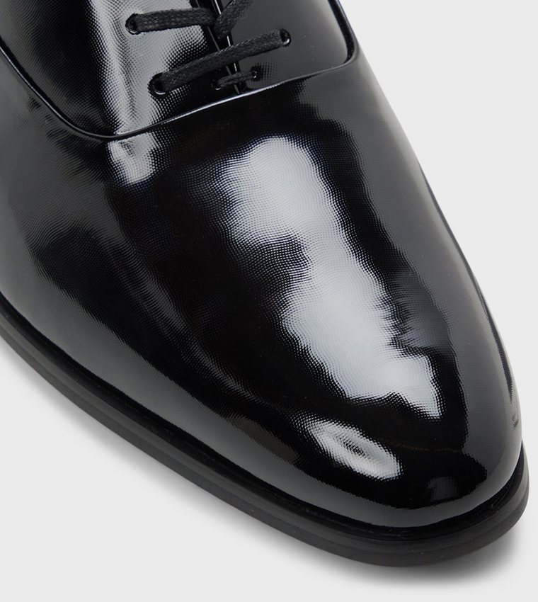 SINGLETON_H Glossy Lace Up Oxford Shoes