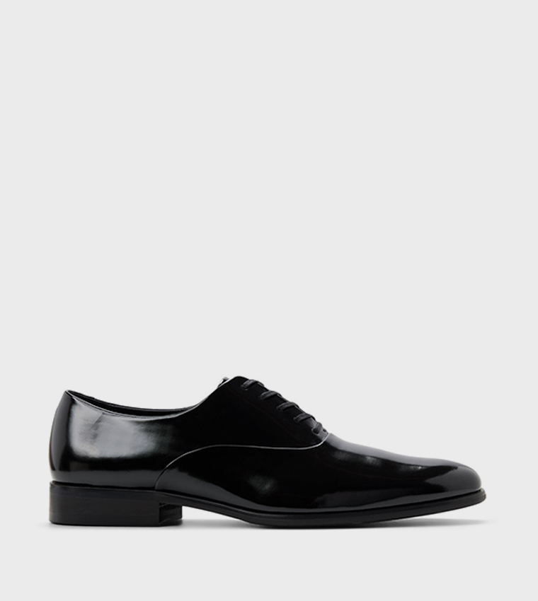 SINGLETON_H Glossy Lace Up Oxford Shoes