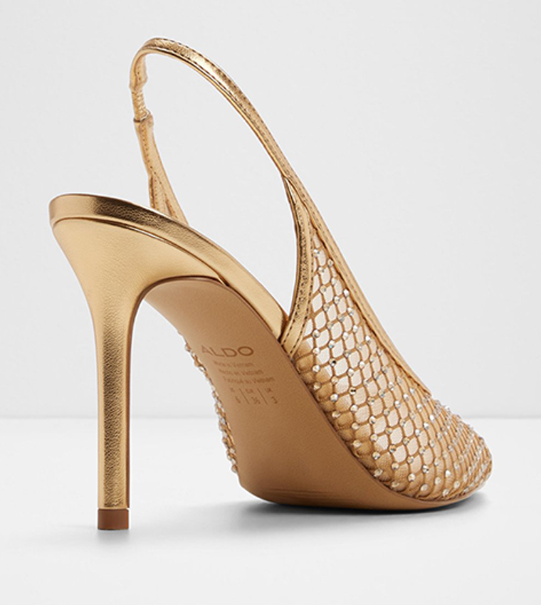 SKOLAS Embellished Slingback Heel Sandals