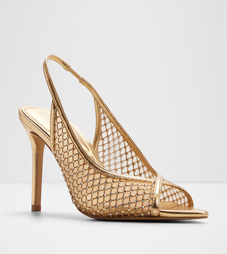 SKOLAS Embellished Slingback Heel Sandals