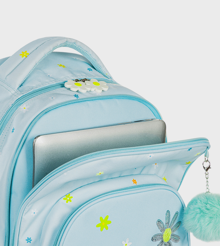 3-Piece 17" School Bag with Lunch Bag and Pencil Pouch - Little Daisy