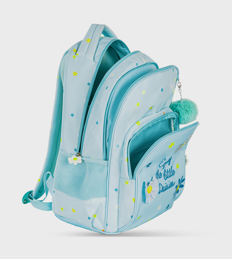 3-Piece 17" School Bag with Lunch Bag and Pencil Pouch - Little Daisy