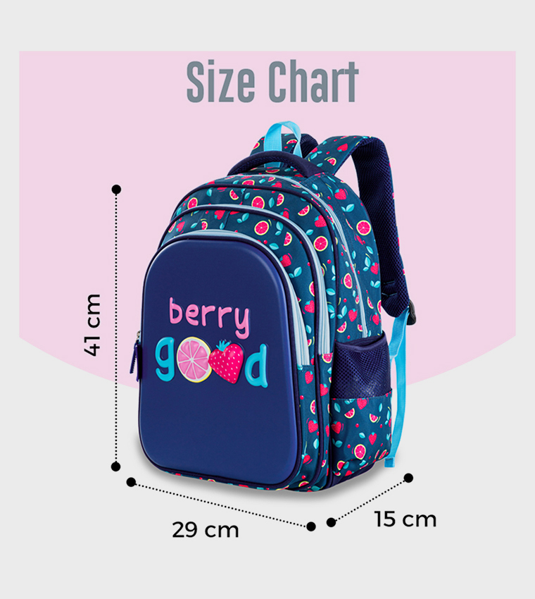 16" School Bag with Pencil Case - Berry Good