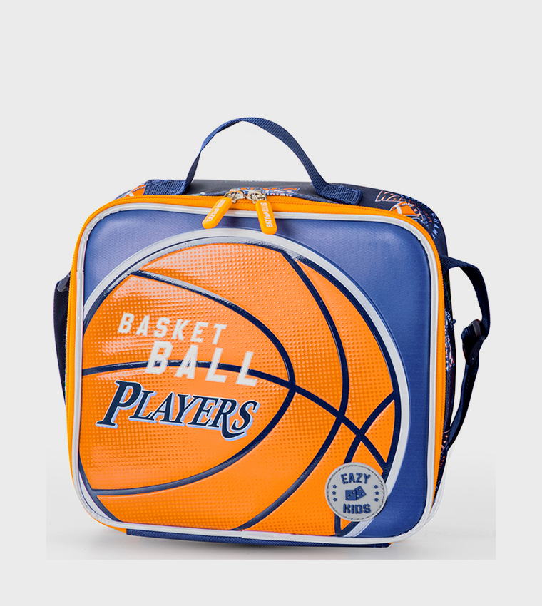 3-Piece 18" Backpack Set with Lunch Bag and Pencil Case - Basket Ball