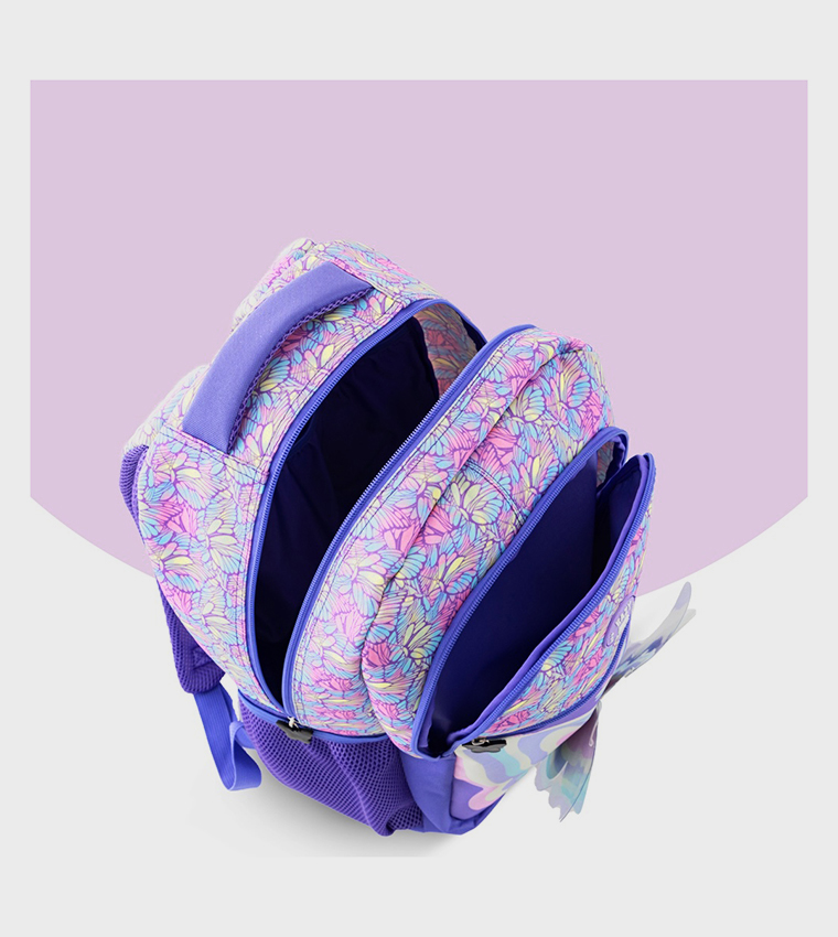 3-Piece 18" Backpack Set with Lunch Bag and Pencil Case - 3D Butterfly