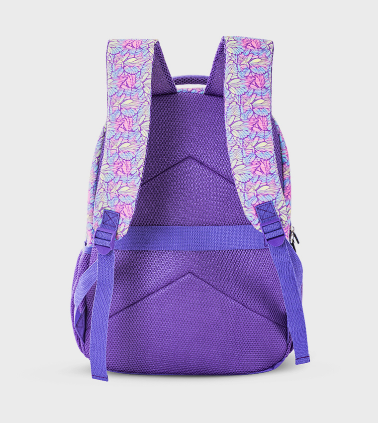 3-Piece 18" Backpack Set with Lunch Bag and Pencil Case - 3D Butterfly