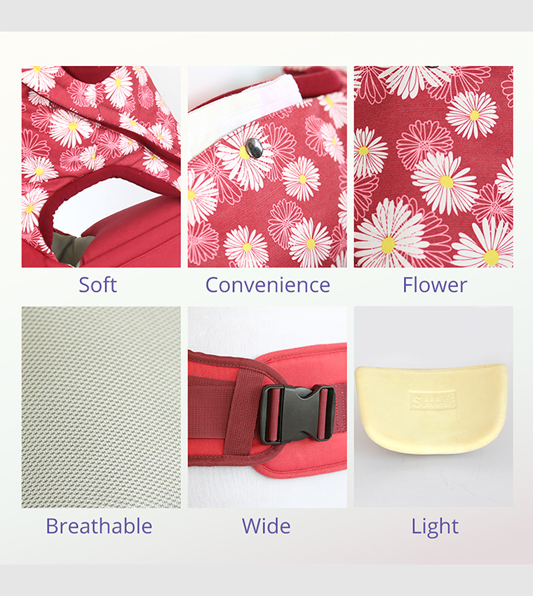 Baby Carrier - Flower Red