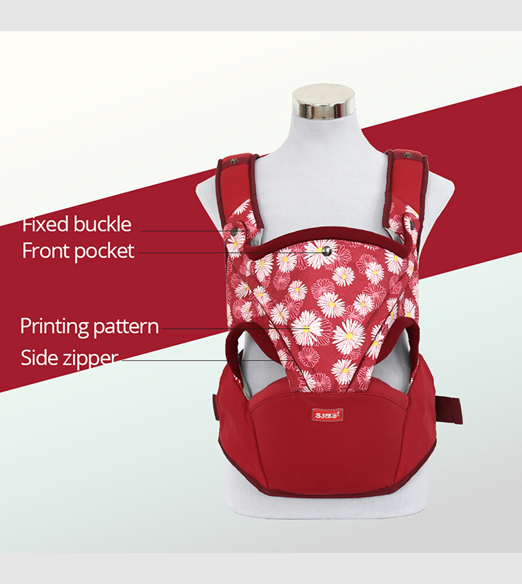 Baby Carrier - Flower Red