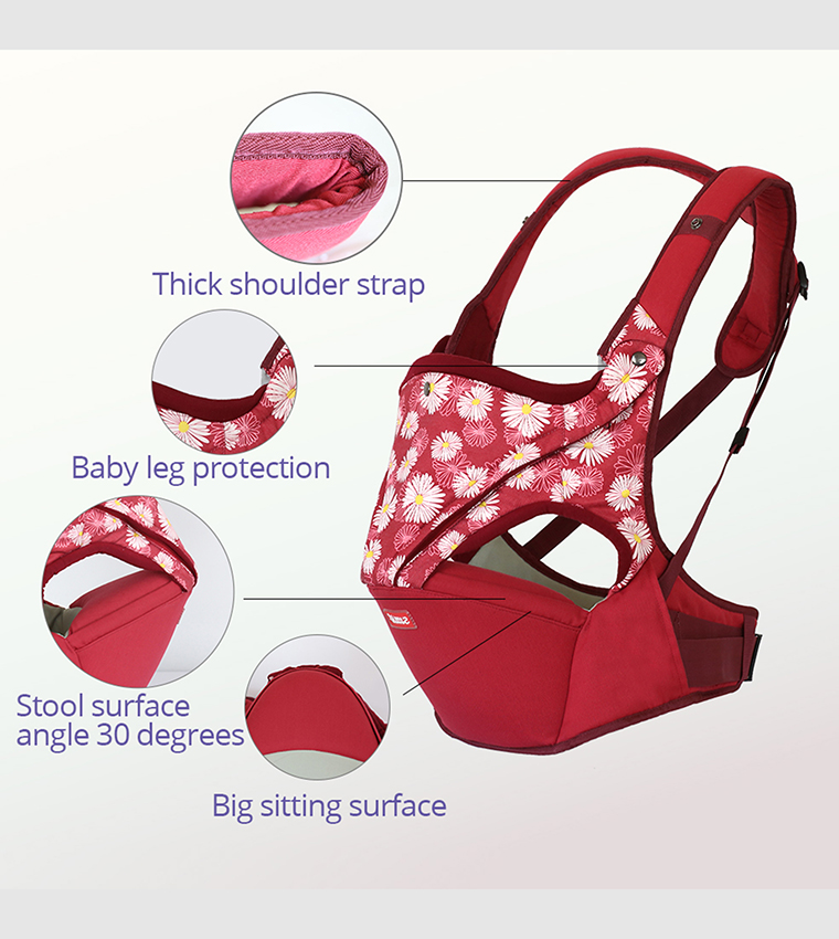 Baby Carrier - Flower Red