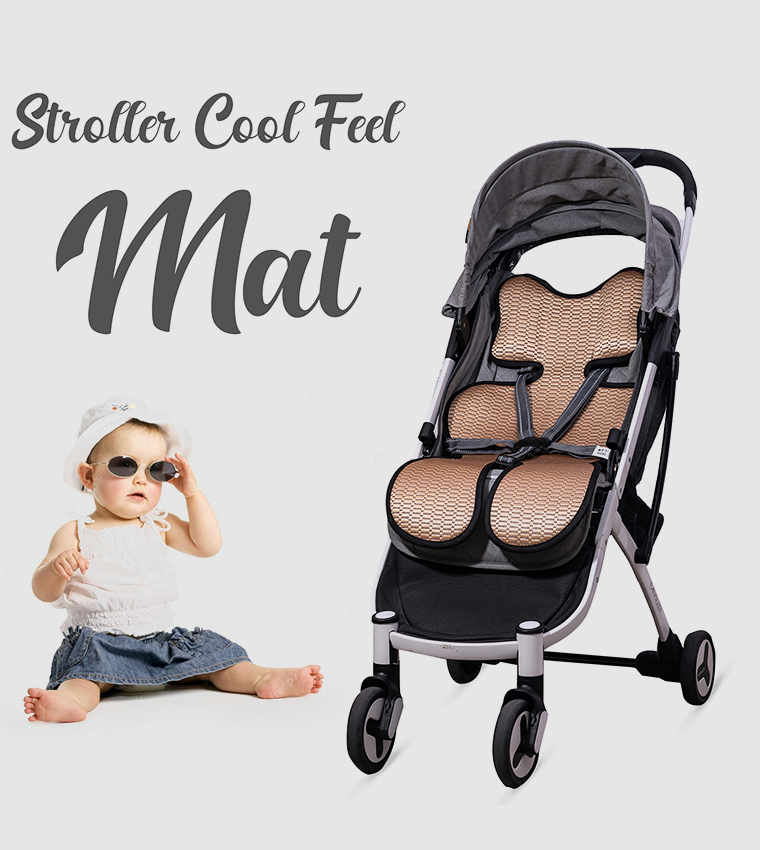 Breathable Cool Liner Pad for Baby Stroller, Car Seat, High Chair and Cradle - Beige