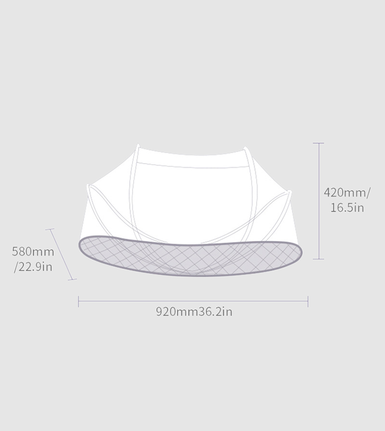 Portable Baby Bed with Mosquito Net