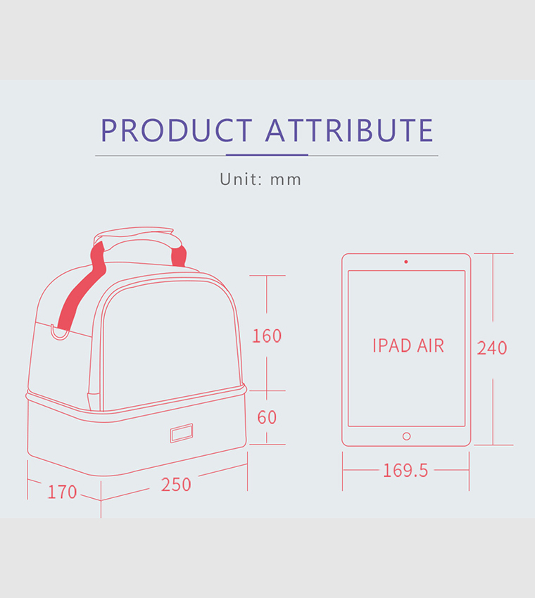Dinosaur Printed Insulated Lunch Bag