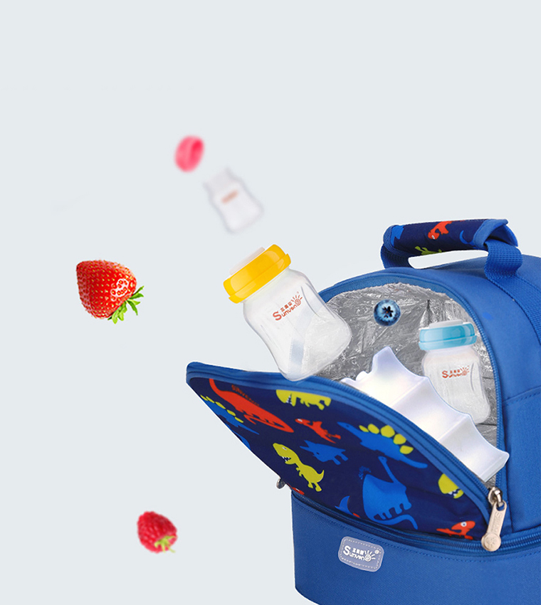 Dinosaur Printed Insulated Lunch Bag