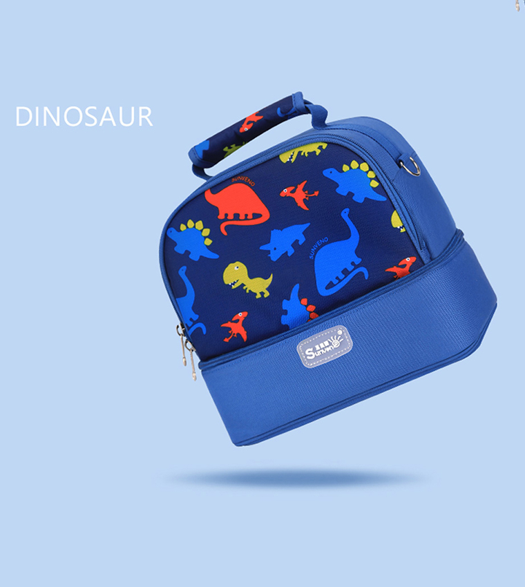 Dinosaur Printed Insulated Lunch Bag