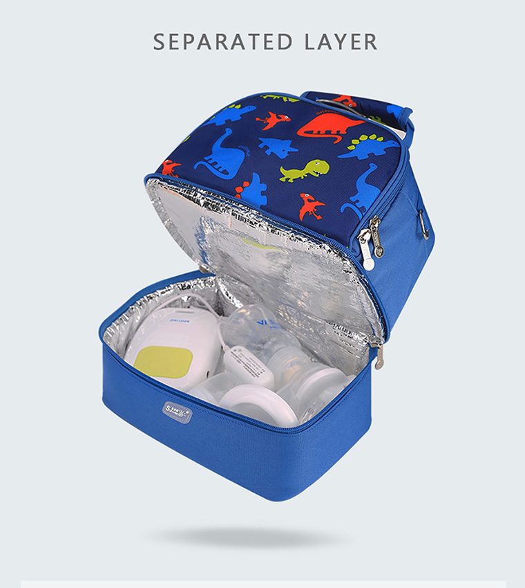 Dinosaur Printed Insulated Lunch Bag