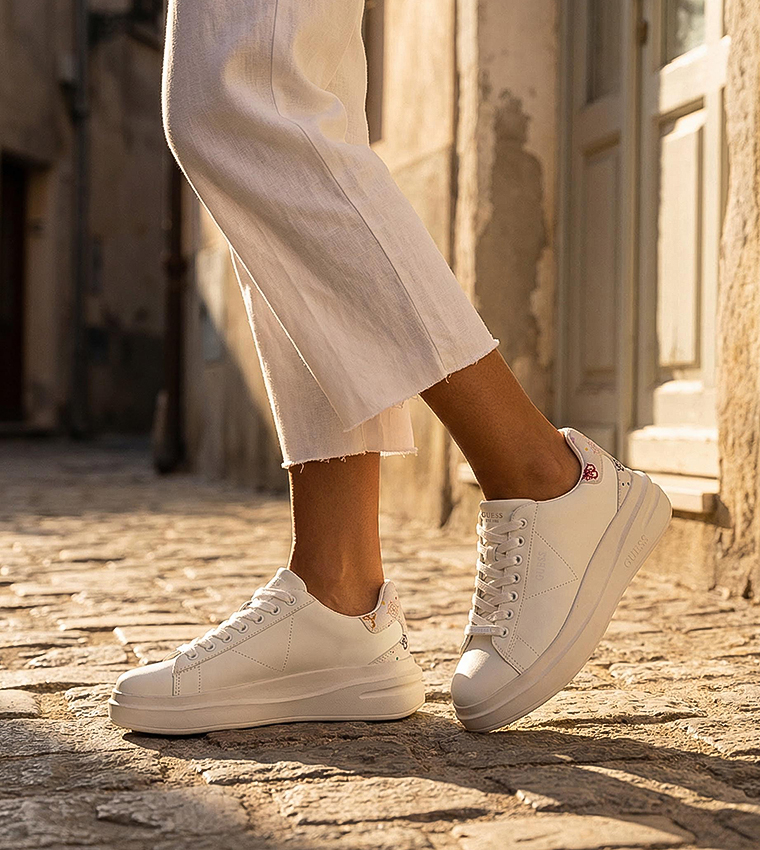 ELBINA11 Logo Detail Lace-Up Platform Sneakers