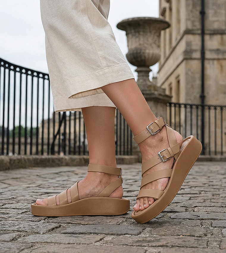 NASO-SWEET Strappy Ankle Loop Comfort Sandals