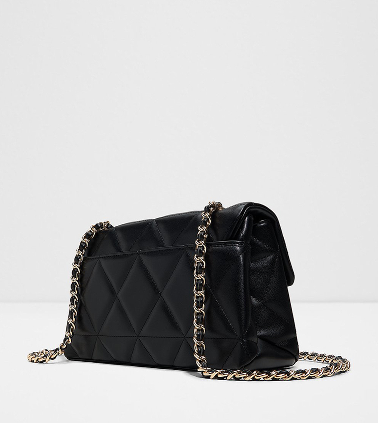 SOFTPUFF Quilted Flap Crossbody Bag