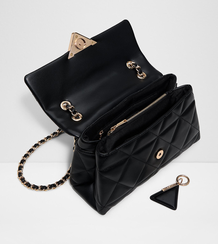 SOFTPUFF Quilted Flap Crossbody Bag