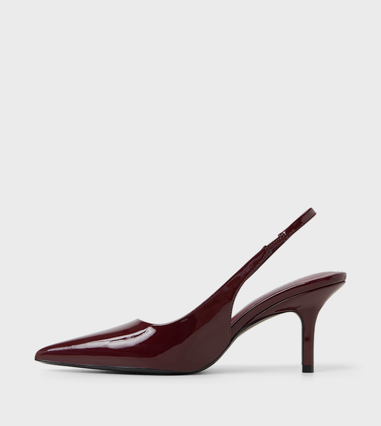 SOLLENNE Pointed Toe Slingback Pumps