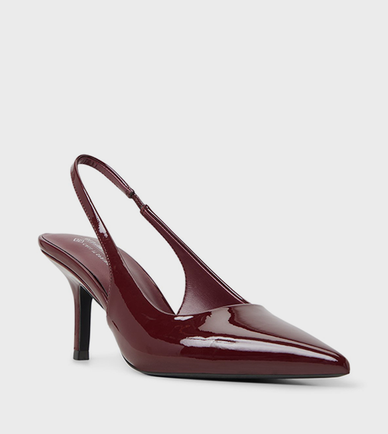 SOLLENNE Pointed Toe Slingback Pumps