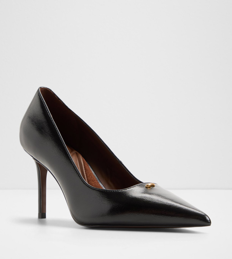 SOMAYA Textured Pointed Toe Pumps