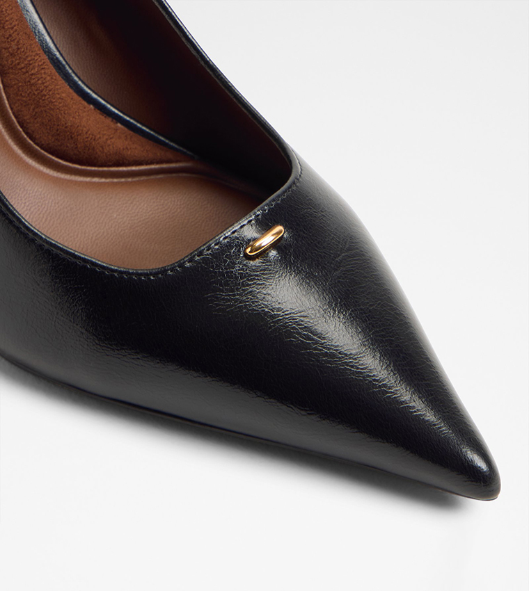 SOMAYA Textured Pointed Toe Pumps