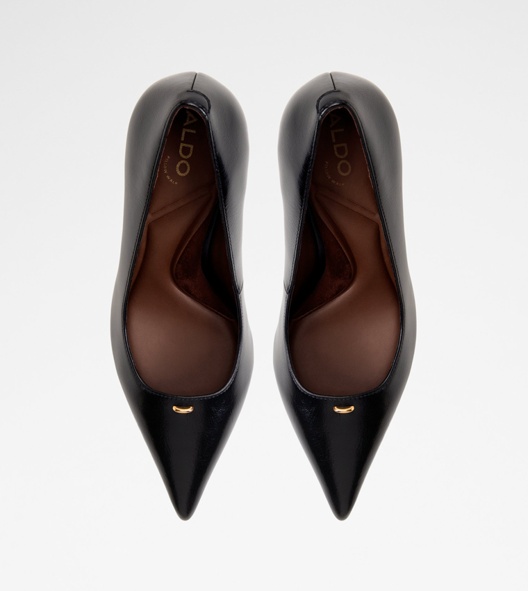 SOMAYA Textured Pointed Toe Pumps
