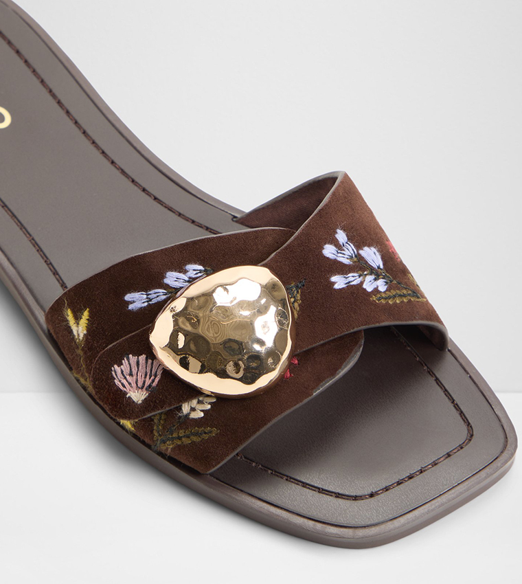 ألدو  الصنادل المسطحة - بني  Flat Sandals