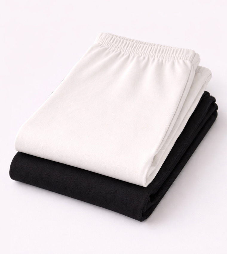 2-Pack Solid Calf Length Leggings