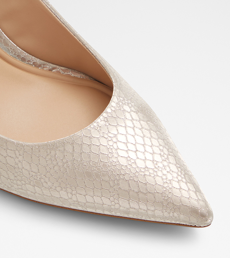 STESSYMID Textured Stiletto Heel Pumps