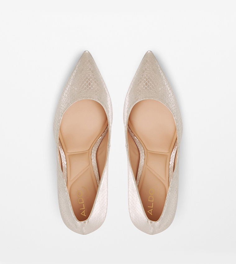 STESSYMID Textured Stiletto Heel Pumps