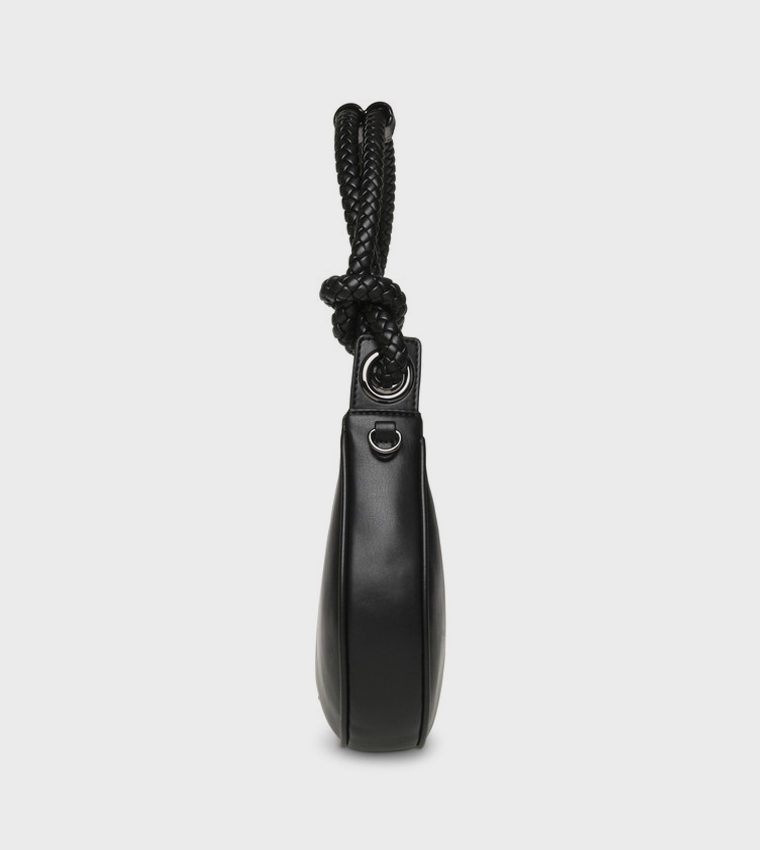 BCARNIE Braided Handle Zip Shoulder Bag