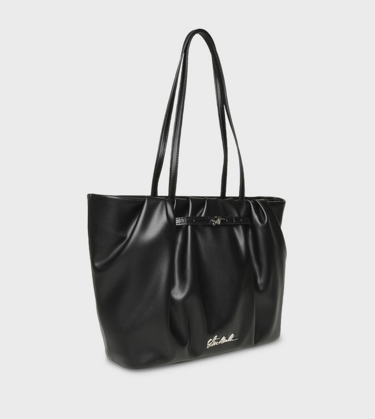 BDANDEL Ruched Zip Tote Bag