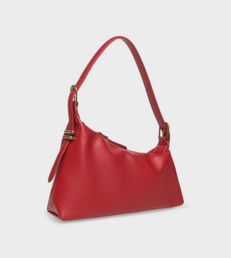 BNALLY Solid Zip Shoulder Bag