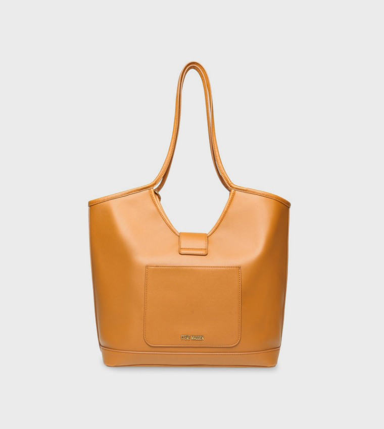 BPROUD 5 Solid Snap Button Tote Bag