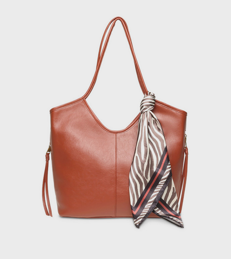 PROUD 6 Scarf Detail Tote Bag