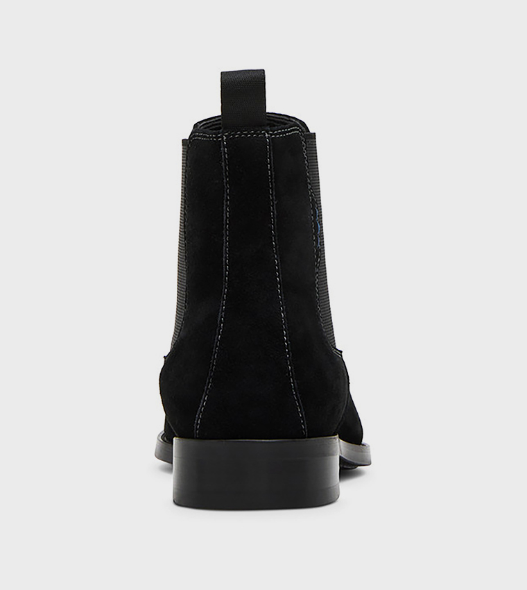 BROMPTONN Contrast Stitch Detail Slip-On Chelsea Boots