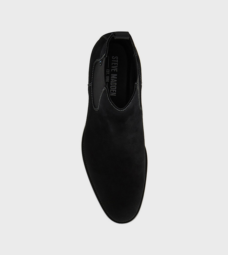 BROMPTONN Contrast Stitch Detail Slip-On Chelsea Boots