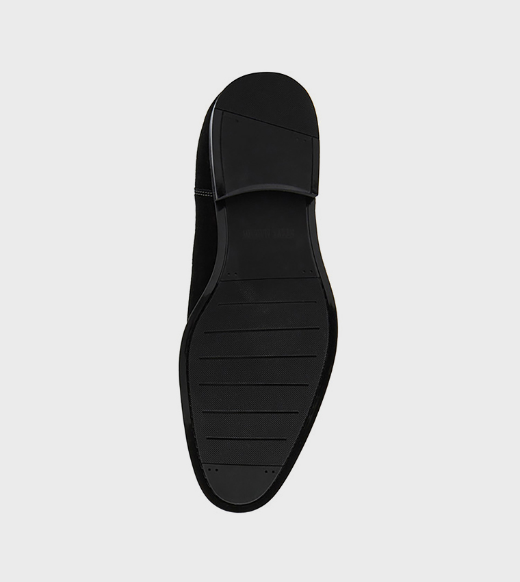 BROMPTONN Contrast Stitch Detail Slip-On Chelsea Boots