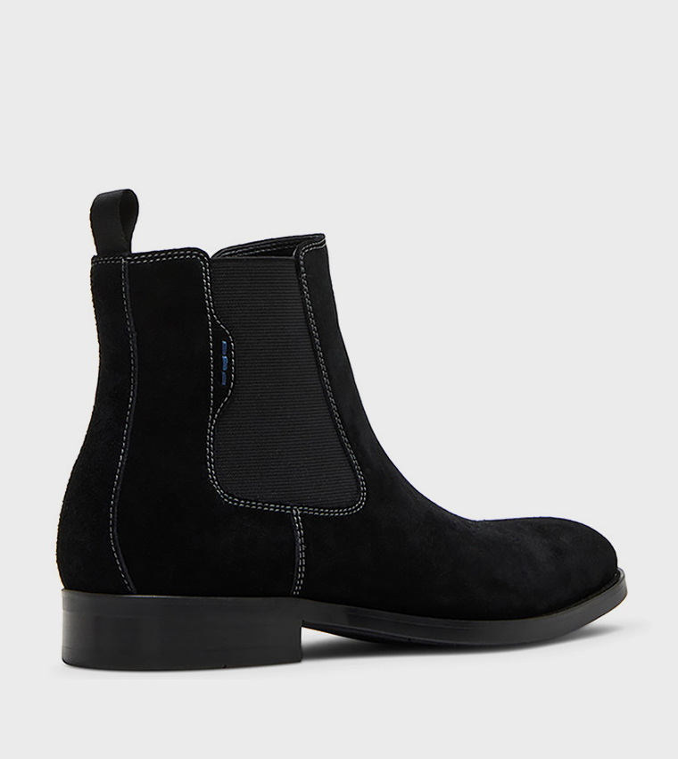 BROMPTONN Contrast Stitch Detail Slip-On Chelsea Boots